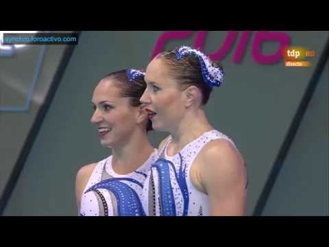 A. Gloushkov/Ievgeniia Tetelbaum (ISR) Duet Technical Final European Aquatics Championships 2016