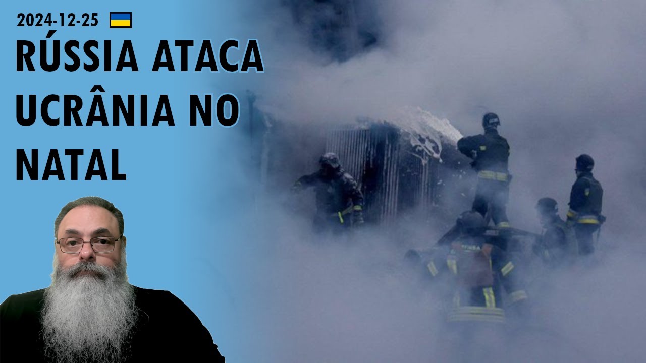 #Ucrânia 2024-12-25: RUSSOS TERRORISTAS atacam CIVIS UCRANIANOS no NATAL por CAUSA da DATA do NATAL