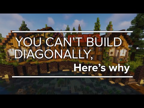 Minecraft Building Fundamentals - Building Diagonally