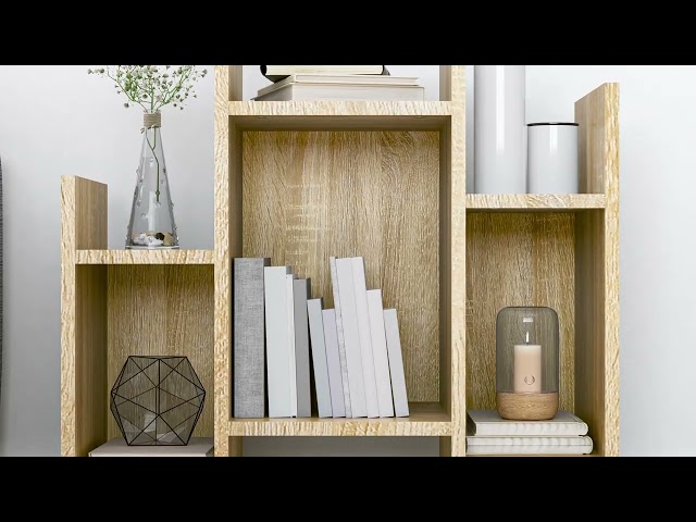 Video teaser for 806286 vidaXL Side Cabinet Sonoma Oak 60x26x60 cm Engineered Wood
