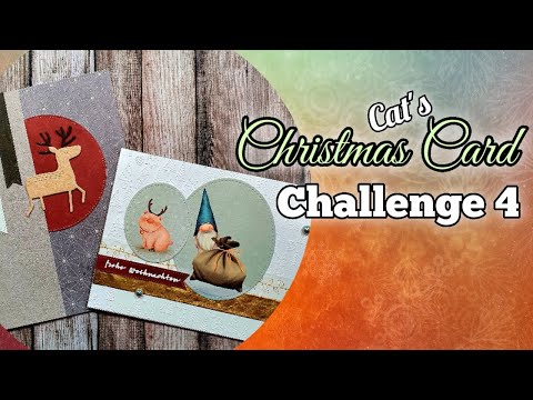 🎄 Cat´s Christmas Card Challenge 4 - Sketch | Weihnachtskarte basteln | Tutorial deutsch