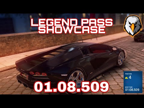 Asphalt 9 - LAMBORGHINI COUNTACH - LEGEND PASS SHOWCASE - EASY ROUTE FOR TOP REWARDS - BEST DEVICE