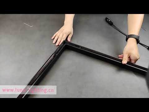 M20 Ceiling type Magnetic Track Lighting System L Joint Power Connection by LUNA MCFION Lighting