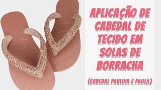 Cabedal Paola, Tecido com Strass, Formato em V, Pronto para Aplicação em Solas, Preto/Grafite