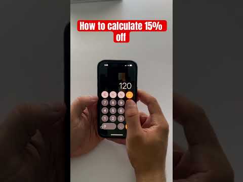 Calculate 15% off a price #shorts #iphone #discounts