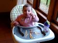 Betsy 18mths Eating In Devon Holiday Home