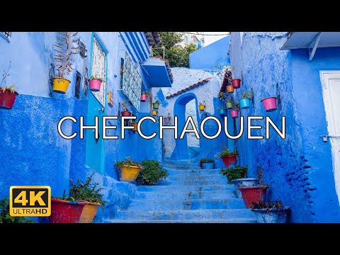 Chefchaouen ' Blue City ' Morocco 🇲🇦 | 4K Drone Footage