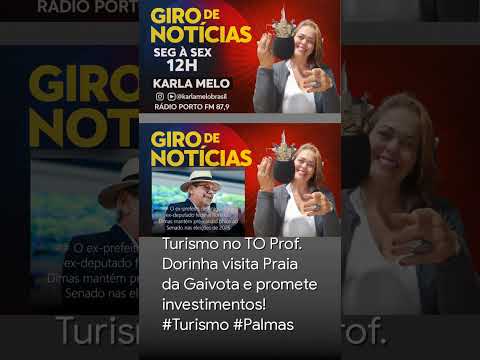 Turismo no TO Prof. Dorinha visita Praia da Gaivota e promete investimentos! #Turismo #Palmas