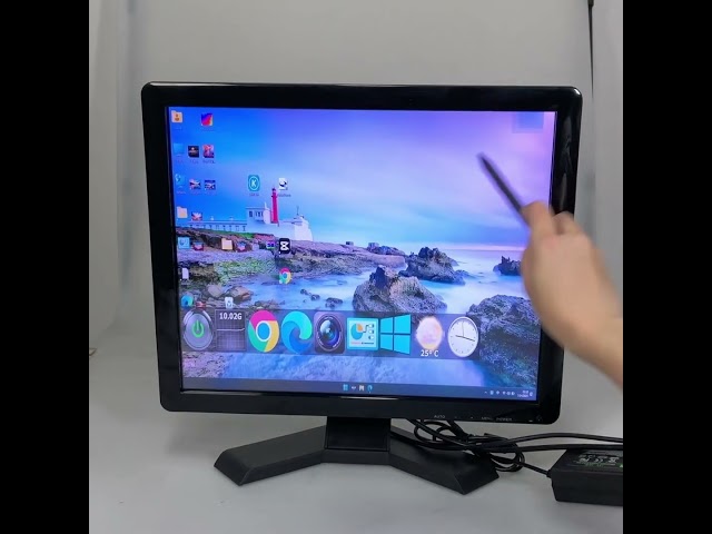 Vídeo relacionado con VSDISPLAY Monitor táctil Industrial, Pantalla LCD de 19 Pulgadas, 1280 x 1024, 1000 nits, TFT con Sensor táctil resistivo, Entrada de Video VGA DVI, Carcasa de Metal con Soportes, Altavoces