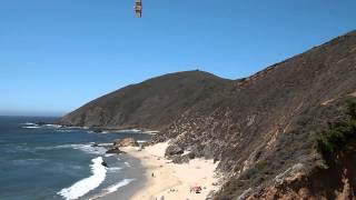 preview picture of video 'Weasel Slope Glider at Pfeiffer State Beach Big Sur'