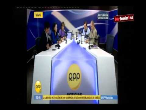 Entrevista en el programa "Ampliación de Noticias " de RPPTV. 15-03- 2017