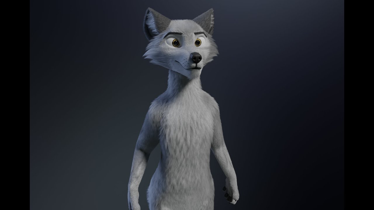 Chris Anthro Lupo Modello 3D