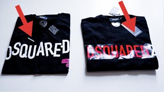 HOW TO SPOT A  FAKE DSQUARED T-SHIRT | FAKE VS REAL