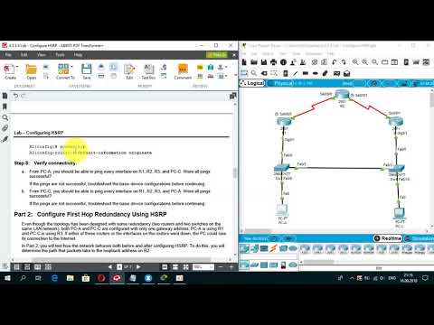 4.3.3.4 Packet Tracer - Configure HSRP