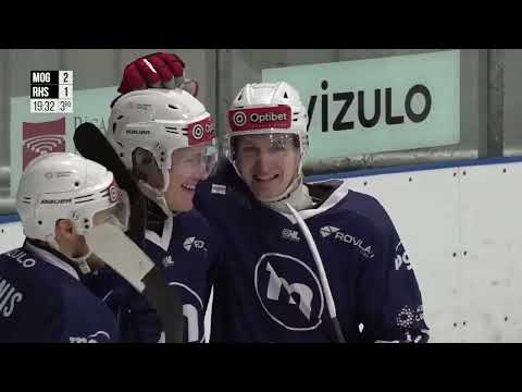 Optibet Hokeja līga. HK Mogo/RSU - Rīgas HS. Spēles labākie momenti. (07.01.2025.)