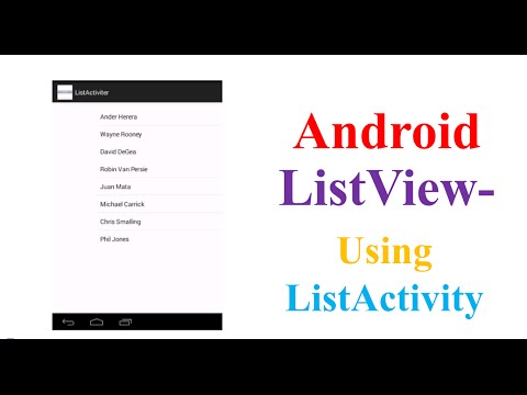 Android ListView Ep.04 - Simple ListView Using ListActivity