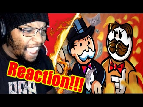 Mr. Monopoly vs. Julius Pringles - Bonus Rap Battle! - ft. LittleFlecks / DB Reaction