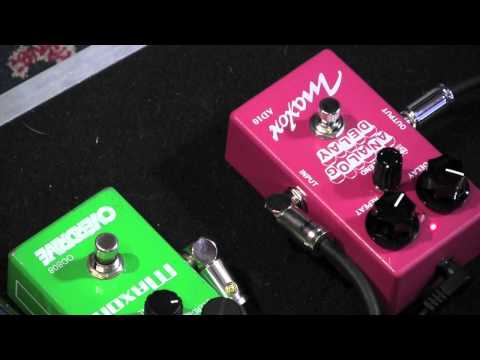 MAXON AD10 Analog Delay guitar pedal demo with Gibson SG & OD808