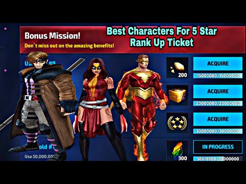 Best Characters For 5 Star Rank Up Ticket - Marvel Future Fight