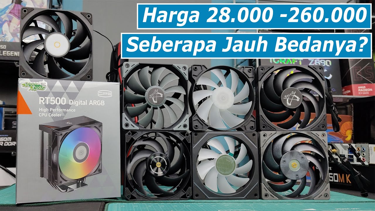 Perbandingan Fan Cooler Murah sampai Mahal Mana yang Recommend? with PCCooler RT500 Digital
