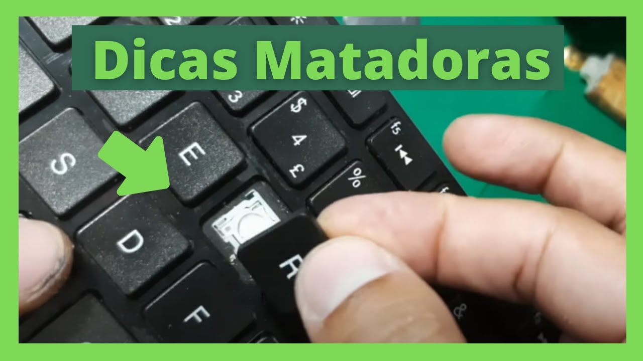 Teclado Digitando Sozinho ou Tecla não Funciona  -  Passo a Passo