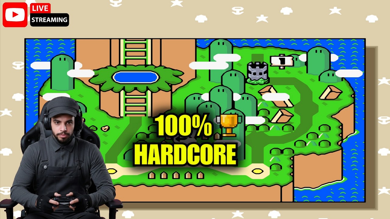 A CAÇA AOS TROFÉUS! 🏆 Super Mario World 100% no RetroAchievements (Ao Vivo)