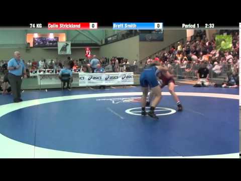 Men`s Freestyle 74 KG Colin Strickland vs. Brett Smith