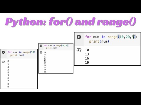 Python Lesson 27 Range In A For Loop