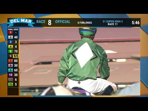 Hoop Dream wins race 8 at Del Mar 08/30/20