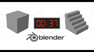 Model Stairs In Blender 2.8 Within 37 Seconds - Beginner Tutorial