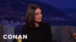 Mila Kunis Donated To Planned Parenthood In Vice President Mike Pence’s Name | CONAN on TBS