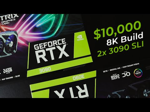 $10,000 2x ROG Strix RTX 3090 SLI 8K Gaming PC - 5900x / X570 Godlike / Evolv X (3DMark HOF)