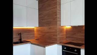 Современная угловая белая кухня с подсветкой Проект 42 фото 9