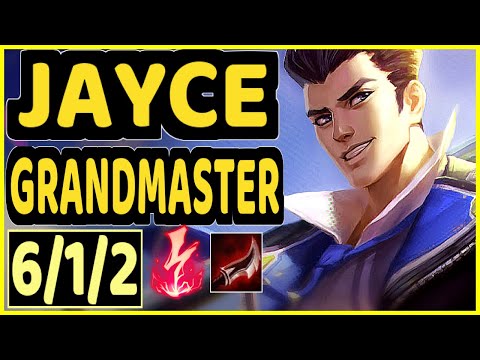 ROACH (JAYCE) - 6/1/2 KDA GAMEPLAY - KR Ranked GRANDMASTER