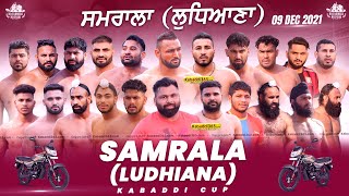 Samrala (Ludhiana) Kabaddi Tournament 09 Dec 2021
