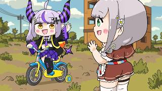 【手描き】甥っ子にランドセルをプレゼントして限界化する親戚の叔母さん【白銀ノエル/ラプラス・ダークネス/ホロライブ切り抜き漫画】