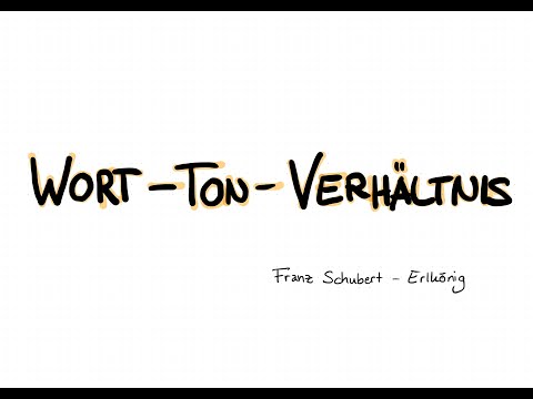 Wort-Ton-Verhältnis in Schuberts Erlkönig