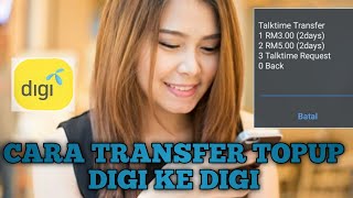 How To Share Credit Digi Live