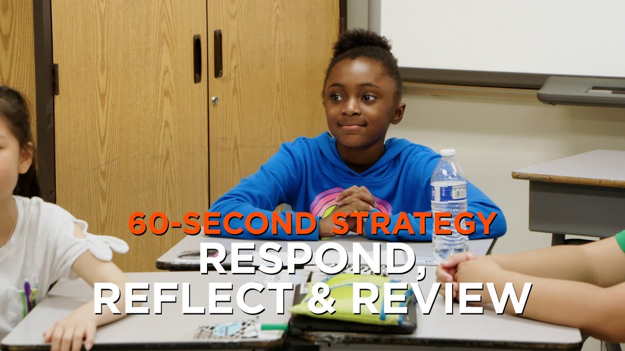 60-Second Strategy: Respond, Reflect, and Review