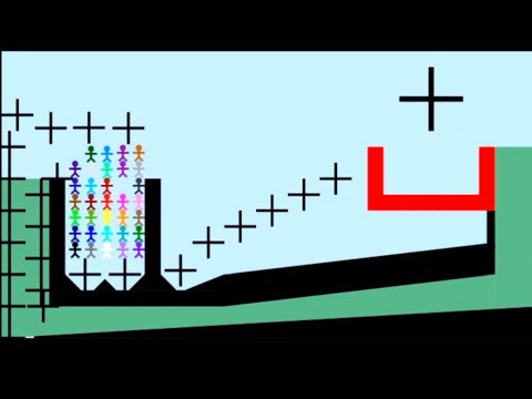 Elimination Stickman race | Day-15 | algodoo marble race | Stickman Race 2025