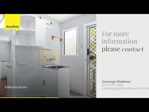6 Warren Street, West Gladstone, QLD 4680, 3 Schlafzimmer, 1 Badezimmer, House