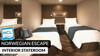 Norwegian Escape | Inside Stateroom Full Tour & Review 4K | NCL Cruises