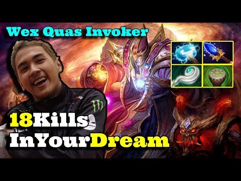 InYourDream CRUSH EU Server❗️❗️ 18Kills INVOKER GOD Wex Quas TYPE ☠️☠️☠️