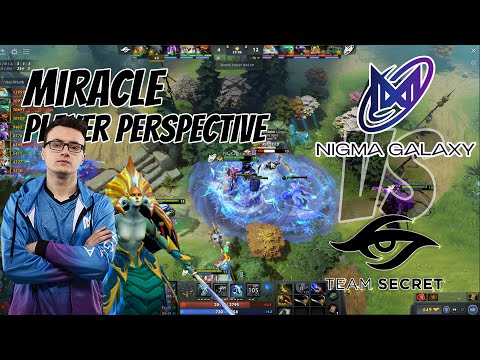 Miracle [Naga] OWNAGE PLAYER PERSPECTIVE - NIGMA galaxy vs Team Secret #miracle #dota2 #nagasiren