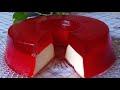GELATINA RECHEADA SOBREMESA PRÁTICA FEITA COM DOIS INGREDIENTES GELATINA E CREME DE LEITE