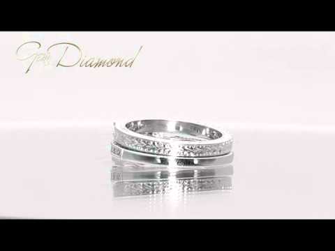 TACORI $10,650 PRINCESS CUT 18K 1.59ctw EGL SI1 I Engagement Ring shown with Optional Band