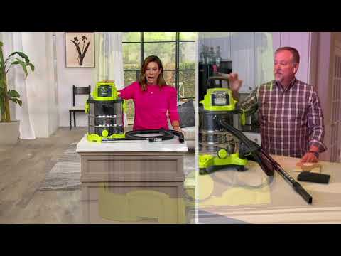 Sun Joe 24 V Akku-Nass- und Trockensauger (nur Werkzeug) auf QVC