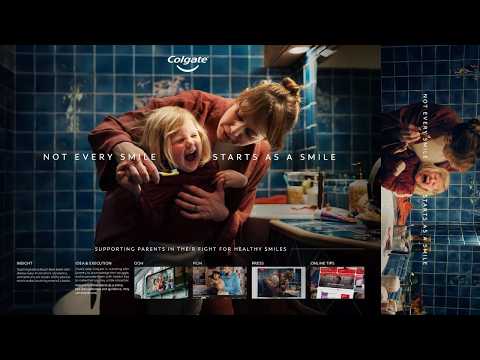 泣き顔を、堂々と広告にした / Colgate「Not Every Smile Starts as a Smile」