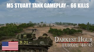 Stuart Tank Gameplay in Italy [66 Kills] - Darkest Hour: Europe 44-45'