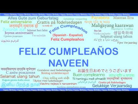 Naveen Languages Idiomas   Happy Birthday Naveen